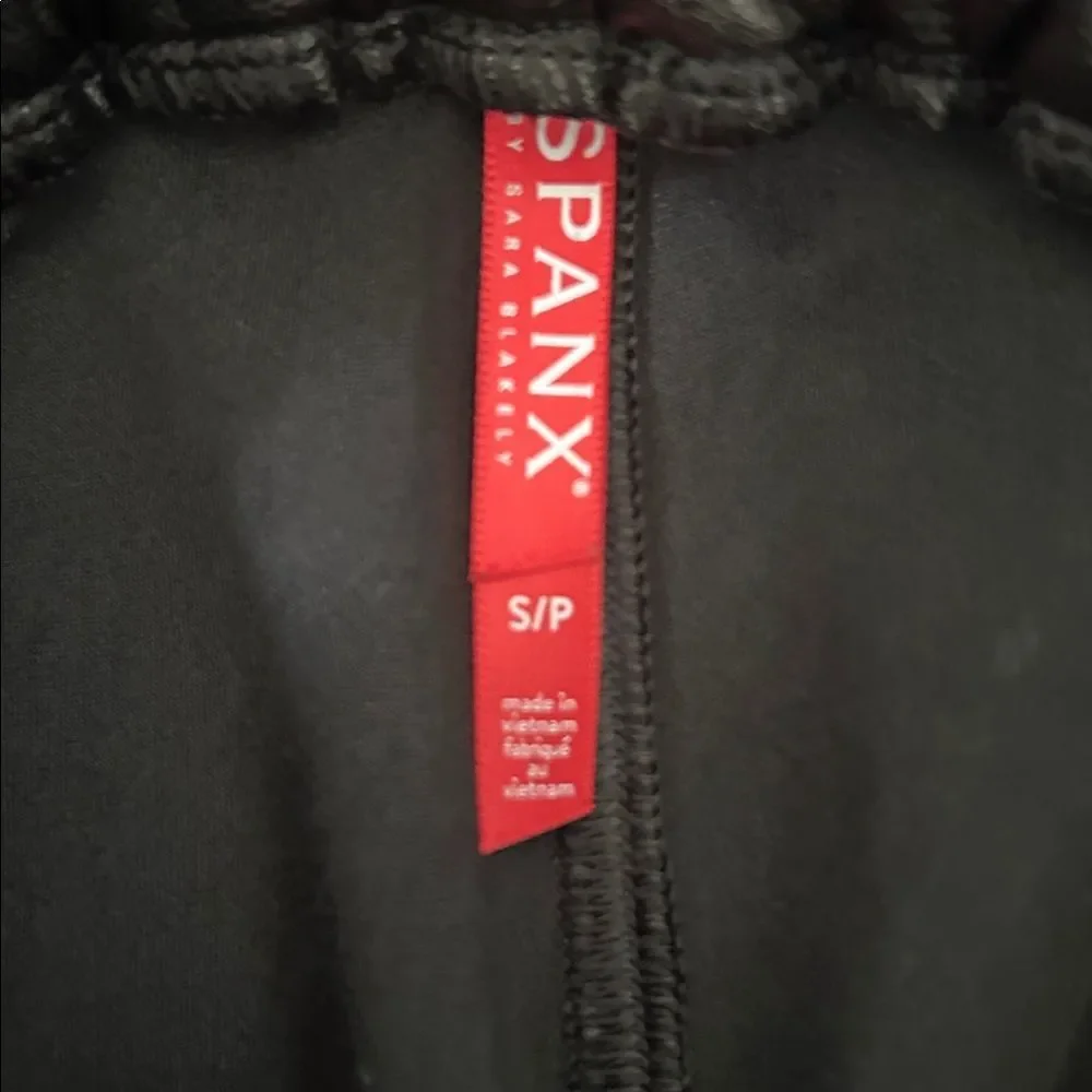 Spanks, fox, leather jogger, pants size S/P
